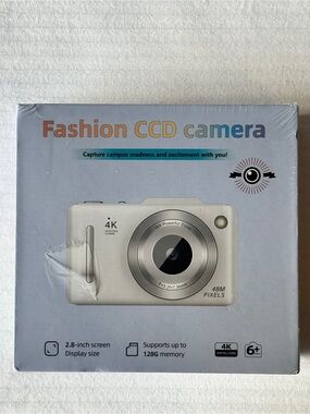 Fashion CCD Camera - White‎ 4K Compact